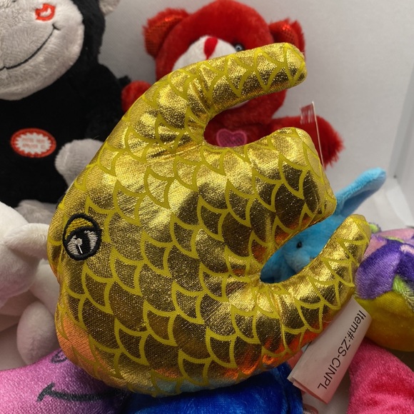 Bundle of Small Plush Toys Stuffed Animals Panda Frog Turtle Star Bunny Fish - Picture 4 of 11